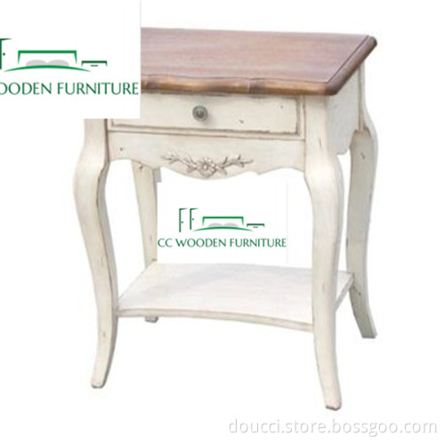 American bedside table classical solid wood bedside table nightstand end table